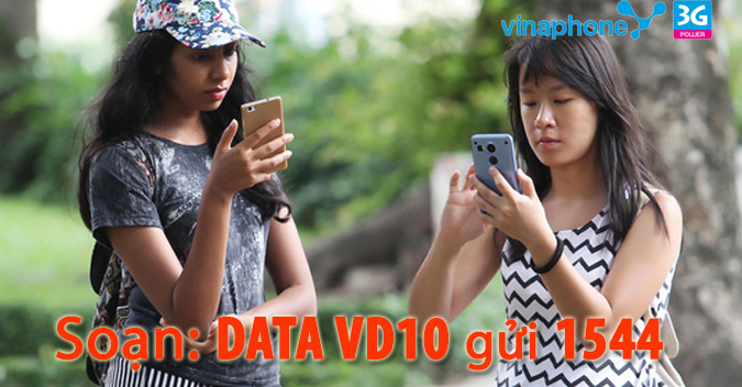 Đăng ký gói VD10 Vinaphone chỉ 1.500đ nhận 100MB và 10 phút gọi