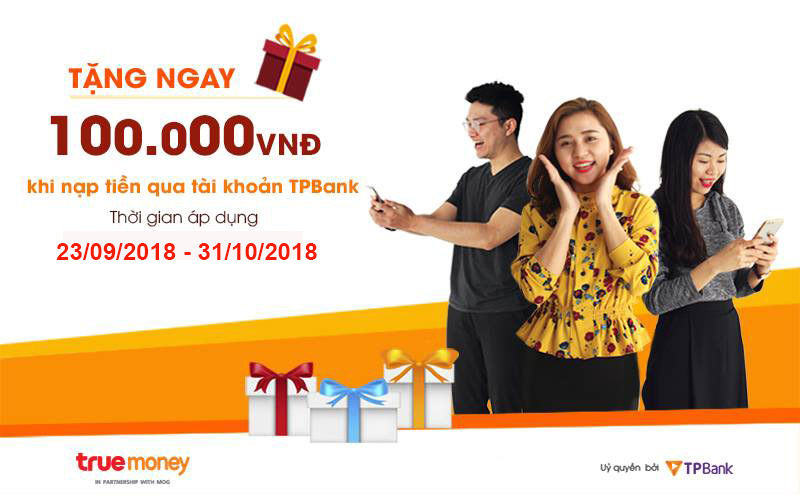 Nạp thẻ VinaPhone qua ứng dụng True Money hoàn ngay 100.000đ