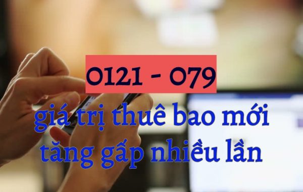 Sau khi chuyển đổi đầu số thuê bao 0121 thành đầu số 079, giá trị số thuê bao mới MobiFone tăng gấp nhiều lần