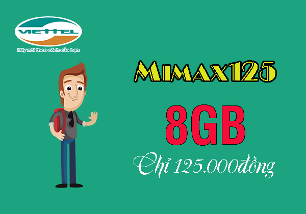 ÄÄng kÃ½ gÃ³i cÆ°á»c MIMAX125, nháº­n ngay 8GB/thÃ¡ng chá» 125.000Ä