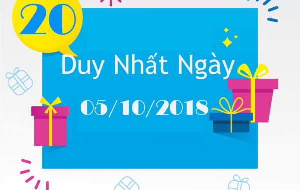 Vinaphone khuyến mại ngày vàng 05/10/2018 tặng 20% giá trị thẻ nạp