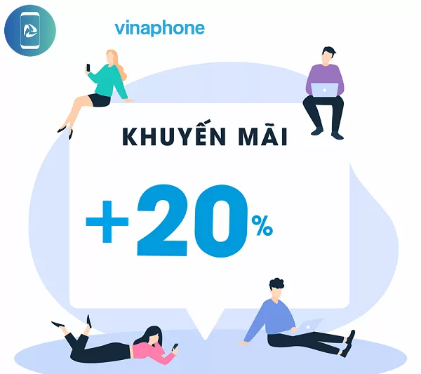 Vinaphone khuyến mãi 20% nạp thẻ ngày 03/05/2019
