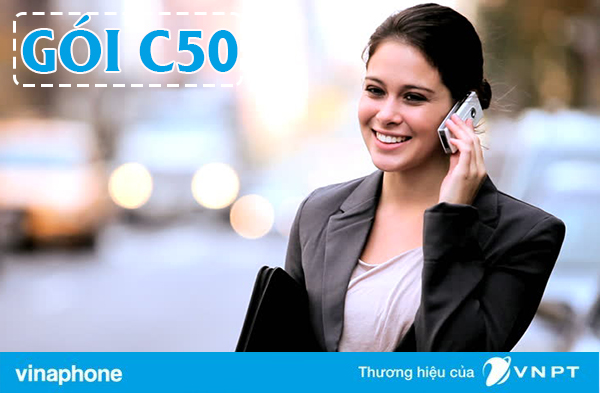 Đăng ký gói C50 Vinaphone nhận 50 SMS, 50 phút gọi giá chỉ 5.000đ