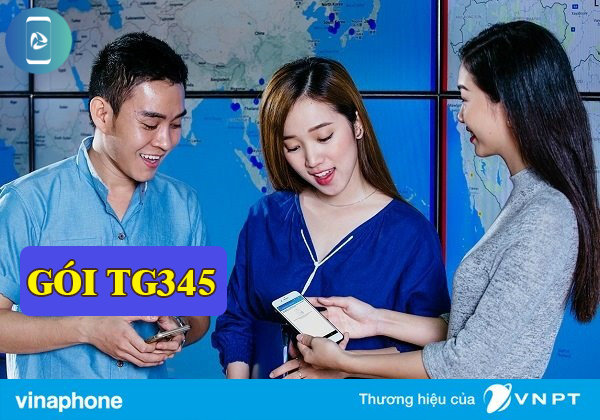 Đăng ký gói TG345 Vinaphone nhận Combo gọi thoại, Data và SMS